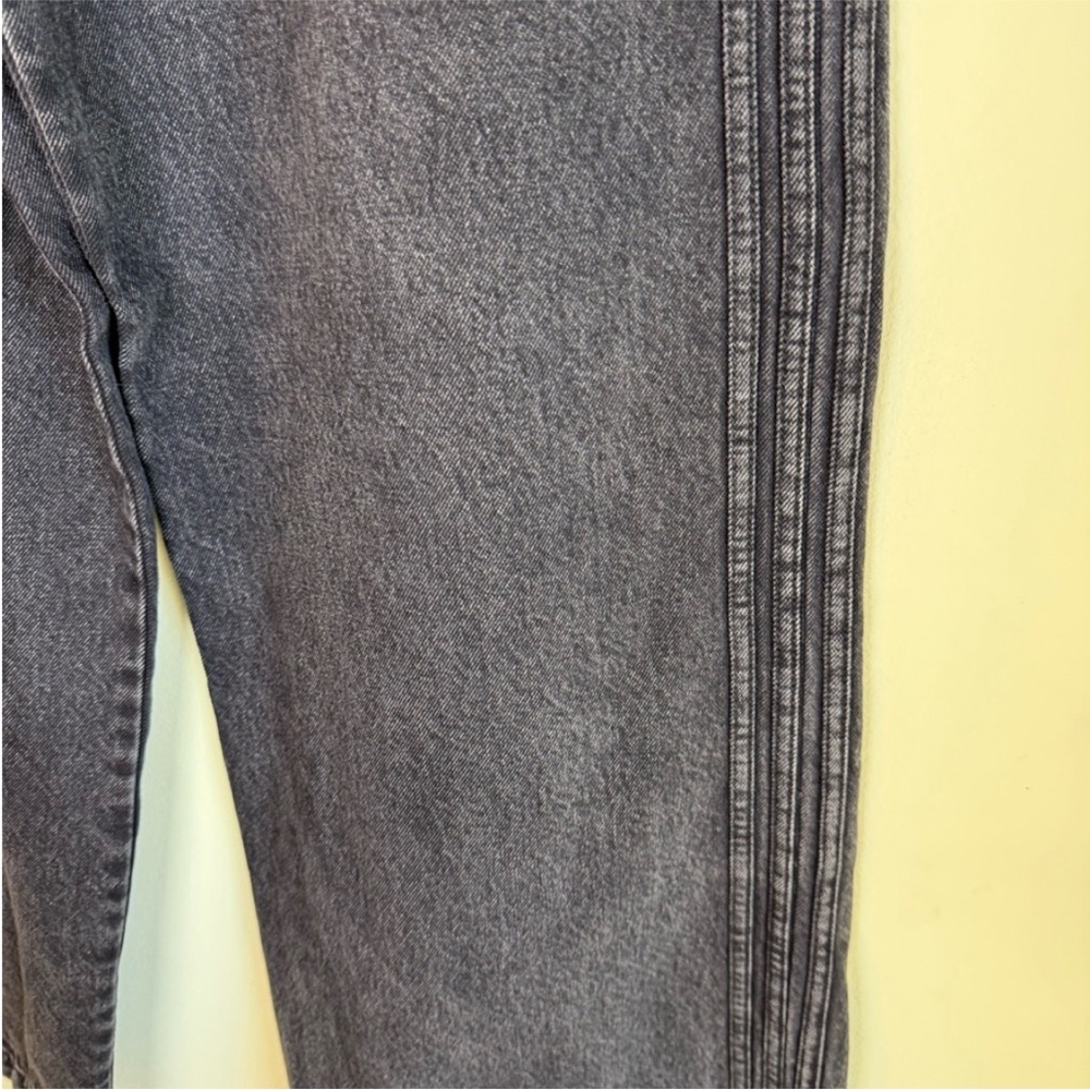 ADIDAS Charcoal Wide Leg Women's Jeans - Picture 8 of 9